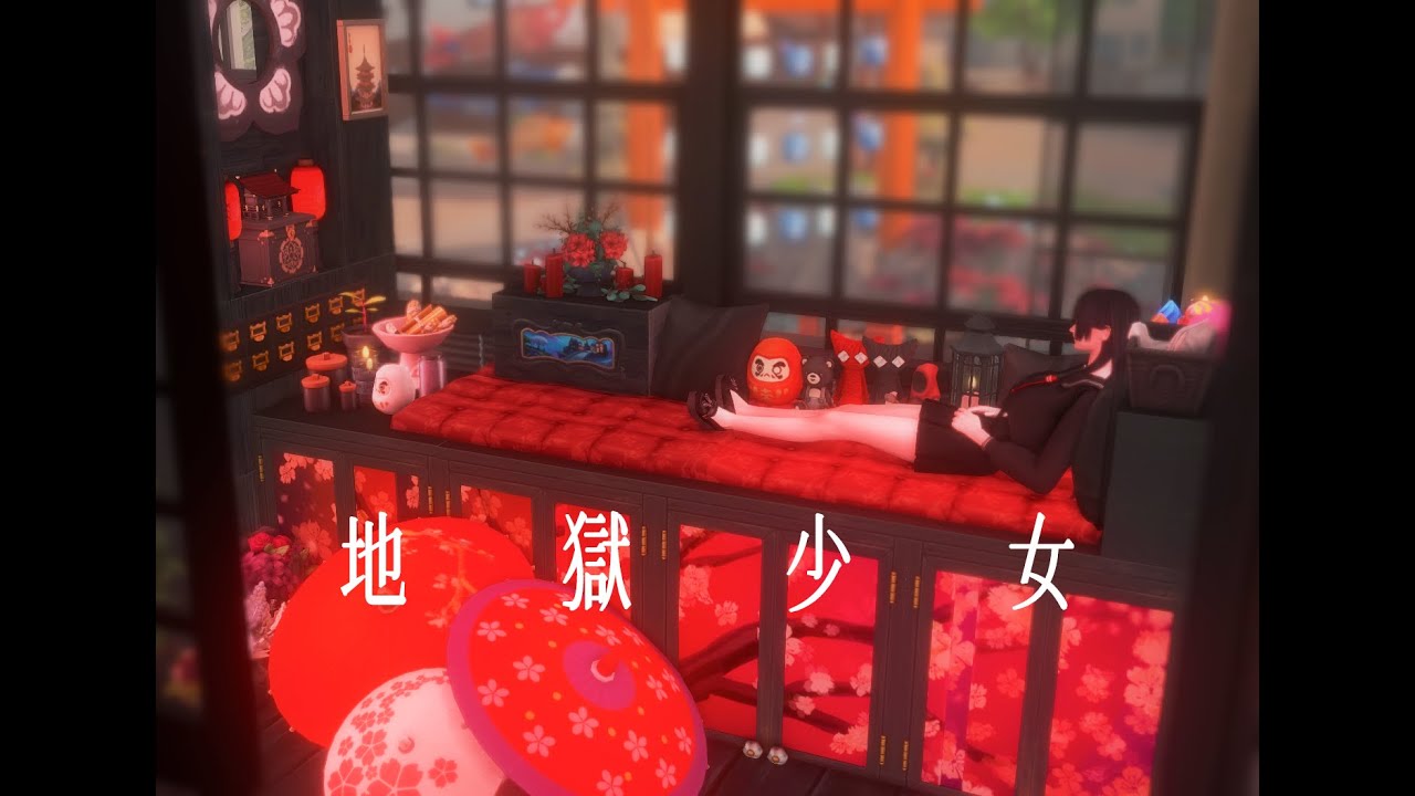 The Sims4 Stop Motion Build |Spooky Traditional Japanese House🌸👹(NOCC)