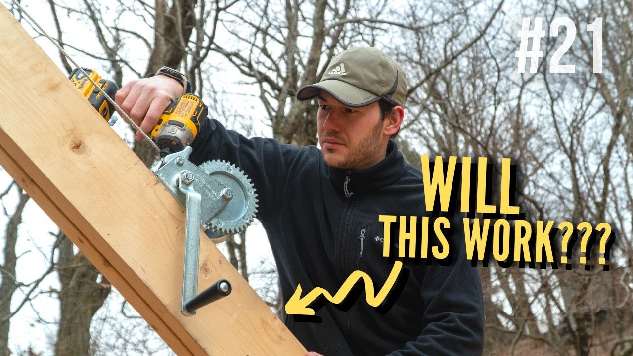 Cheap DIY Wall Jacks to Safely Raise the Cabin Walls - EP 21