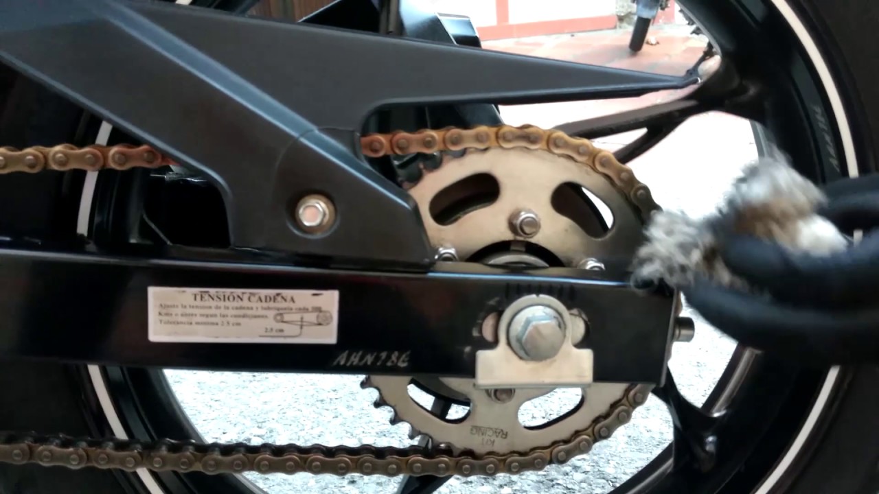 Mantenimiento y lubricación de cadena - CR5 180