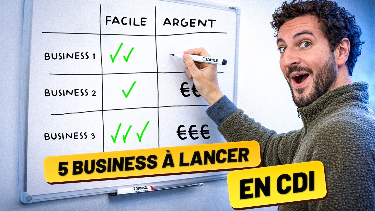 5 Business RENTABLES À LANCER à côté d’un CDI en 2026