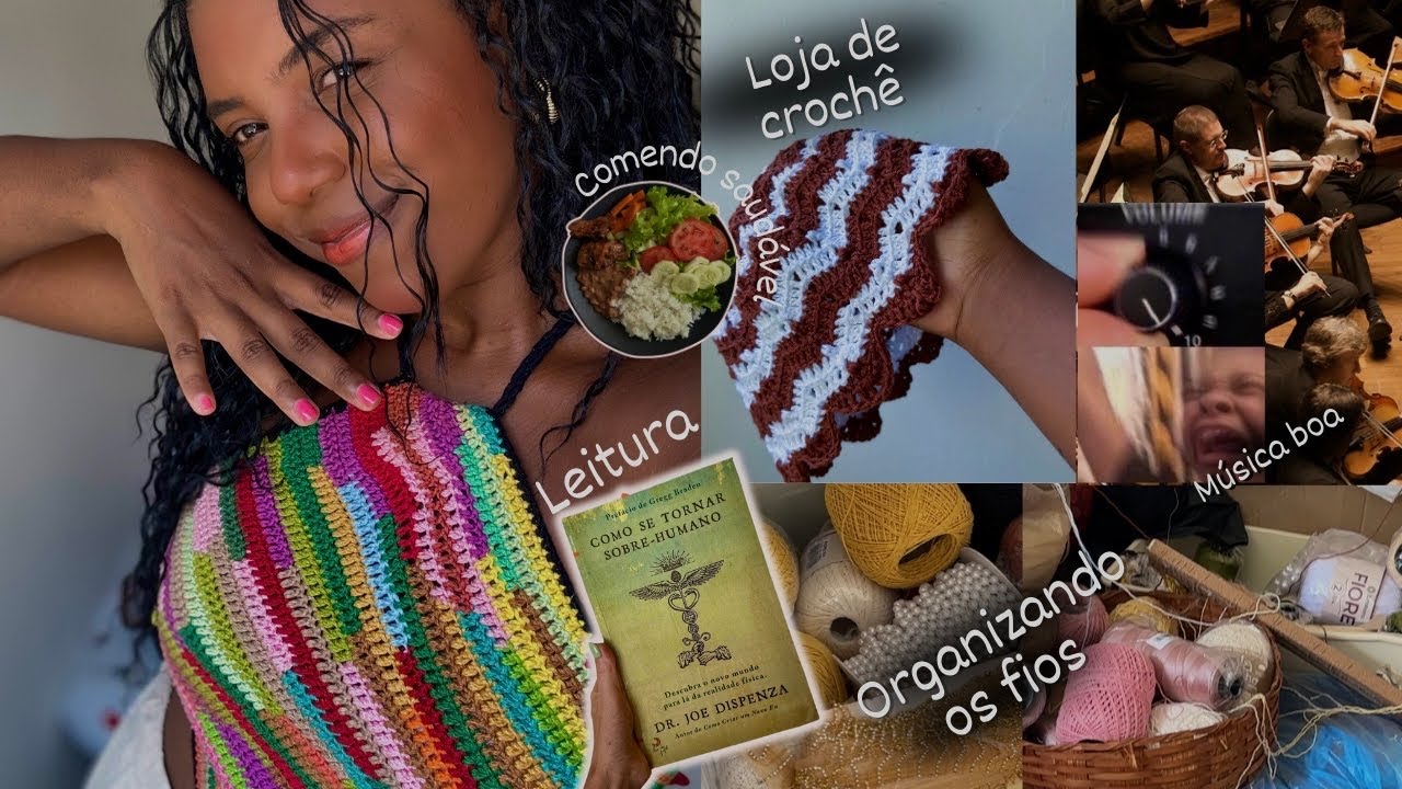 Vida REAL de uma CROCHETEIRA: Organizando fios de crochê, encomendas, minha cabeça, faculdade🙃