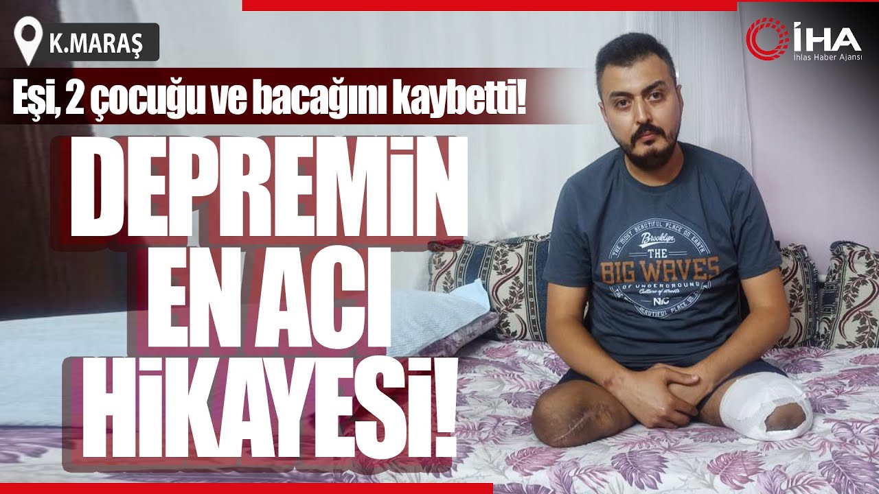Depremde Eşi, İki Çocuğunu ve Bacağını Kaybetti; Bina Sallanmadan Yıkıldı