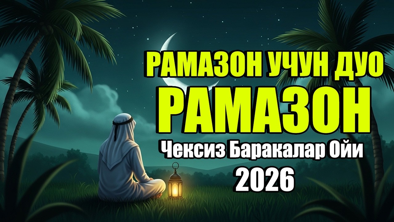 РАМАЗОН ДУОСИ 2026 | Қалбни Тинчлантирувчи ва Ёмонликдан Ҳимоя Қилувчи Қудратли Дуолар