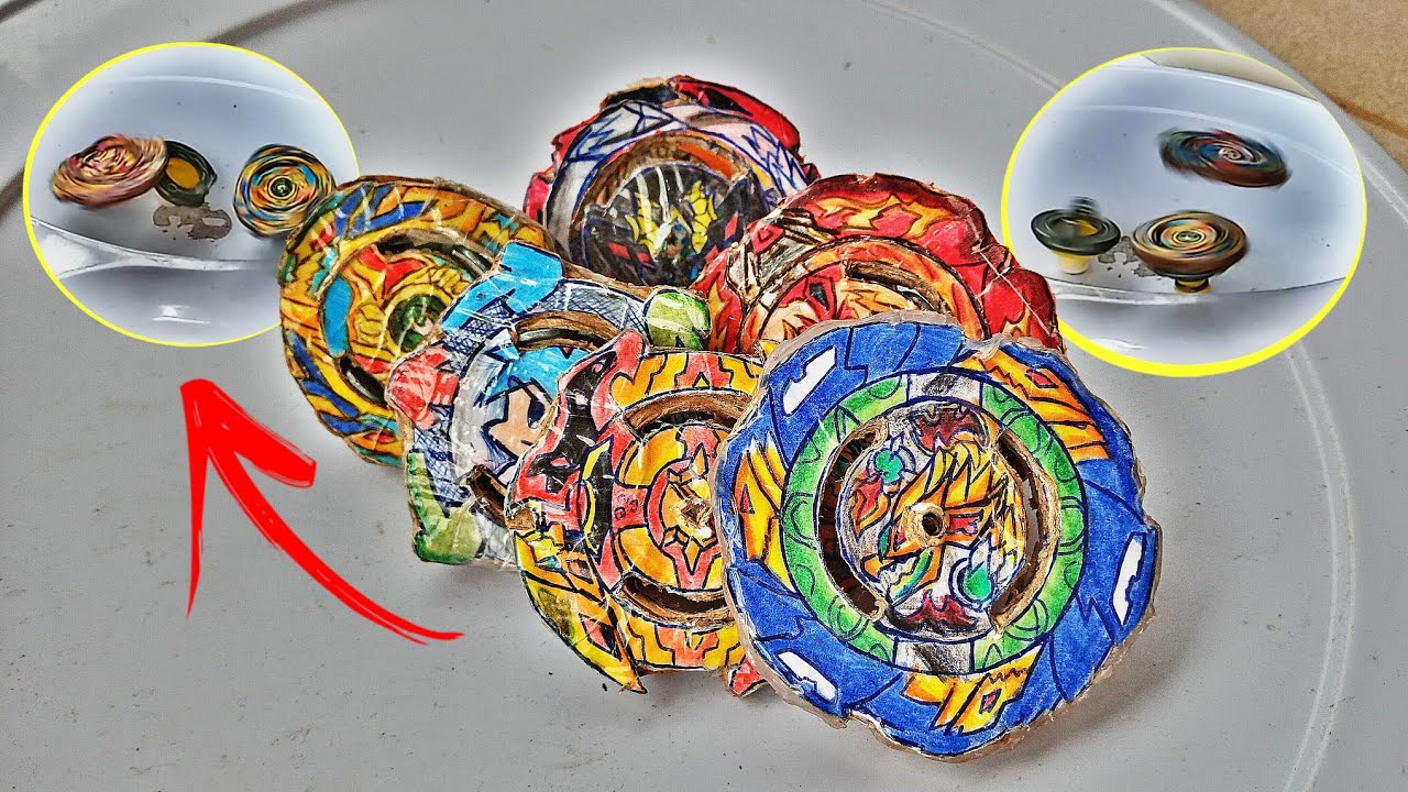 MOSTRANDO OS MEUS BEYBLADES CASEIROS QUE ECLODEM!