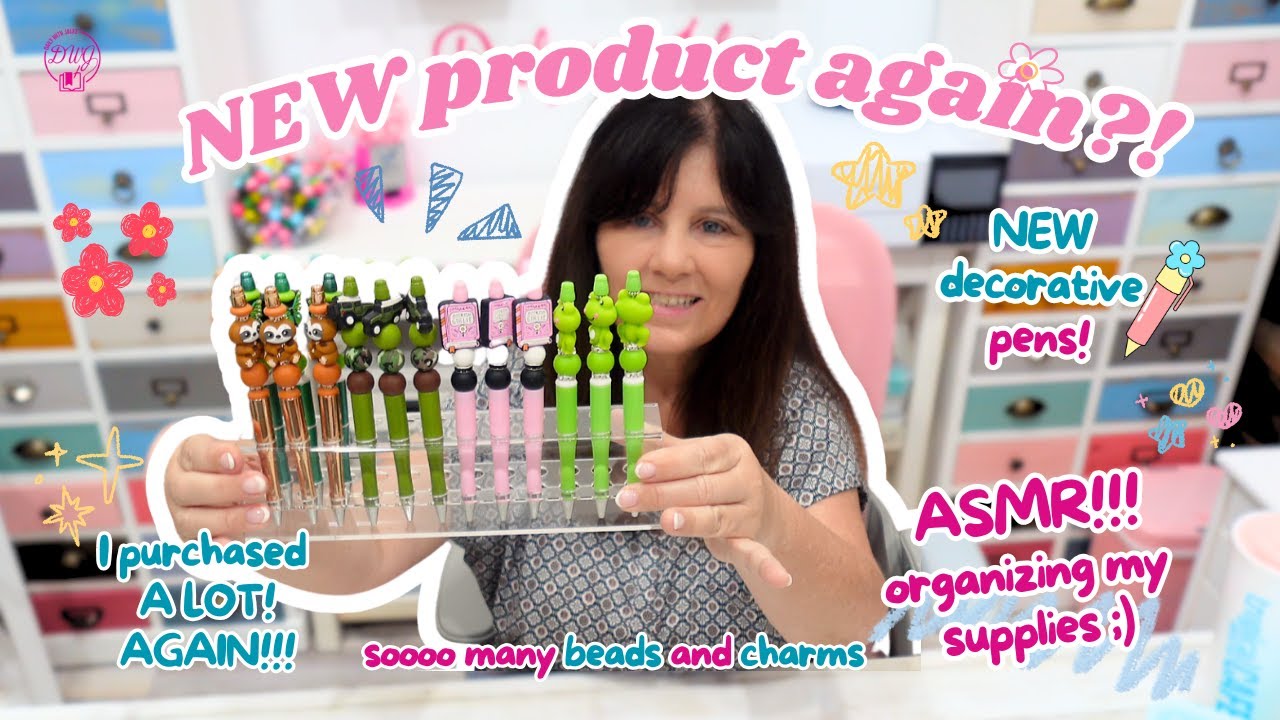 Beaded Pen DIY  Organizing Supplies Market Prep