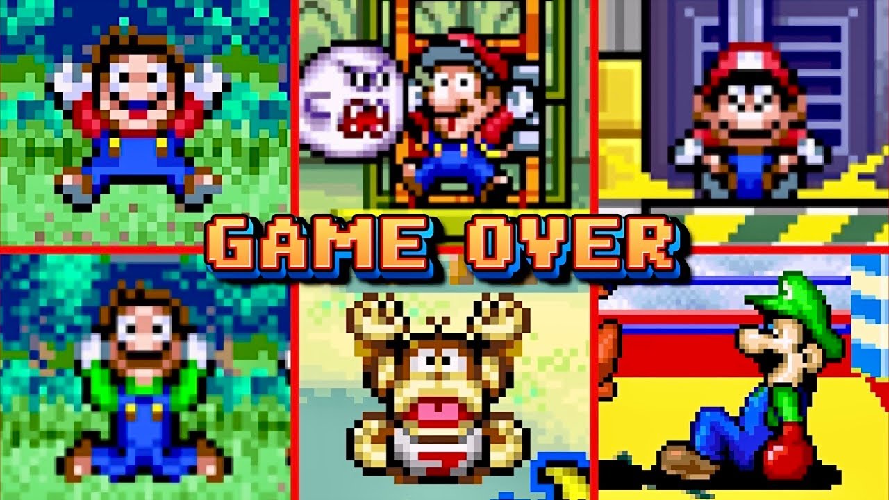 Game & Watch Gallery 4 GAME OVER screens
