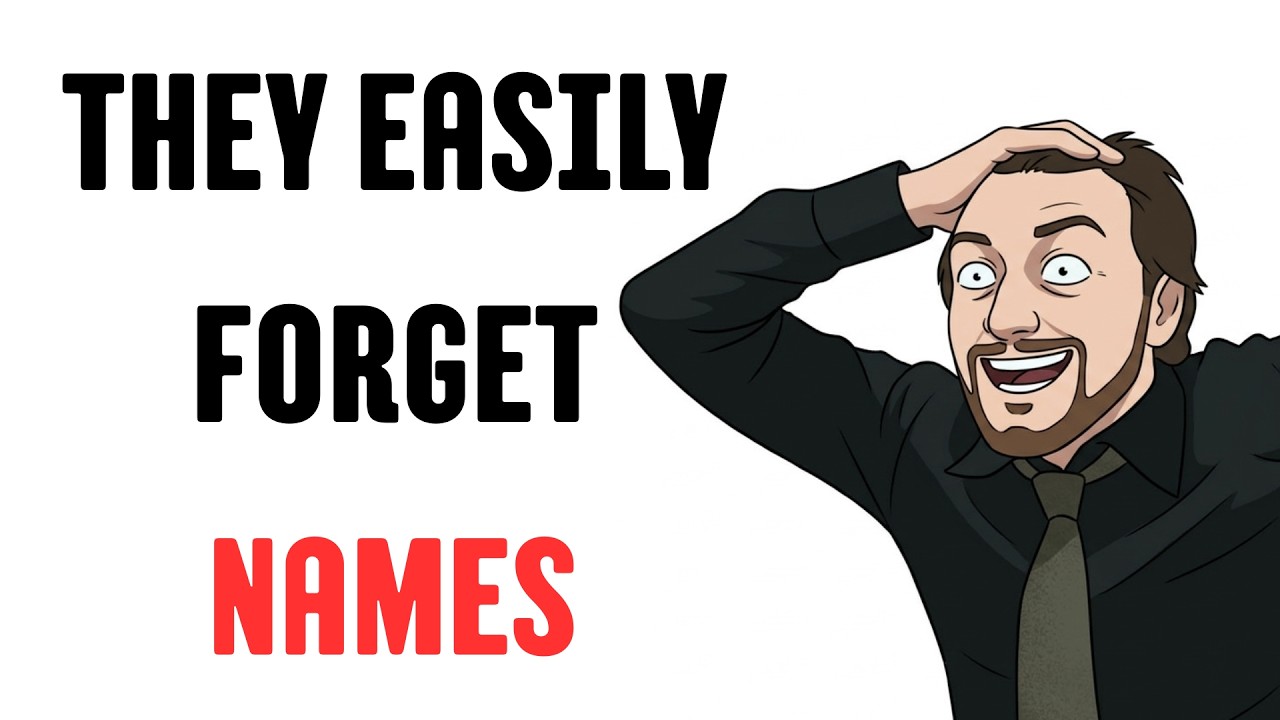 Why Some People Always Forget Names