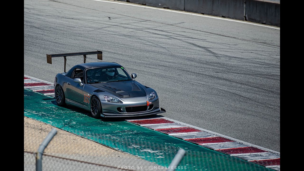Laguna Seca 1:41.76 Honda S2000 with data overlay. NCRC 9/20/20