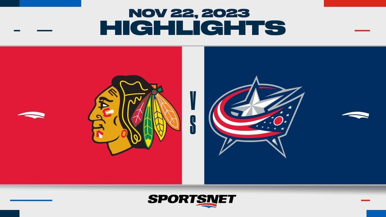 NHL Highlights | Blackhawks vs. Blue Jackets - November 22, 2023