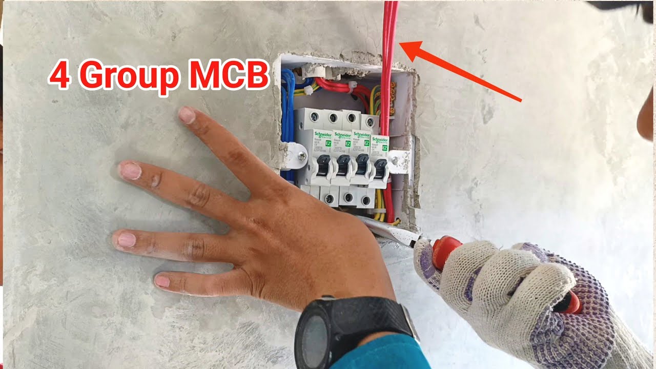PEMASANGAN MCB LISTRIK 4 GROUP