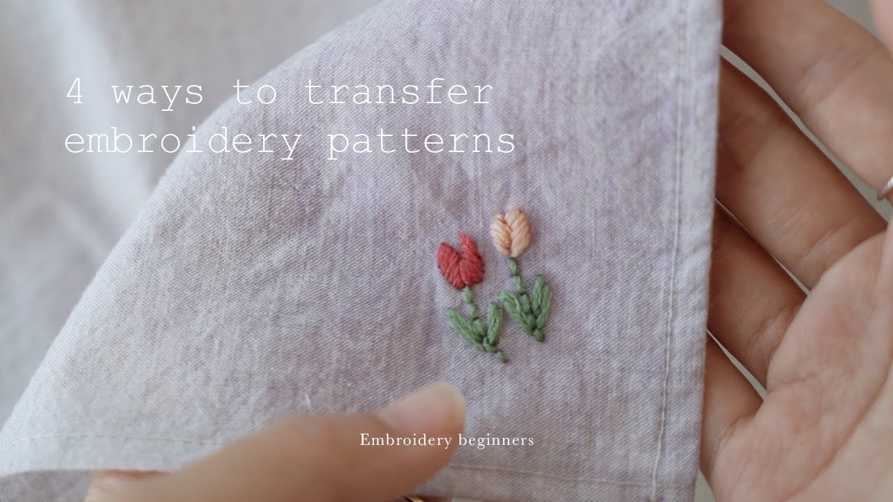 자수 도안 옮기는 4가지 방법🥸 4 ways to transfer embroidery patterns