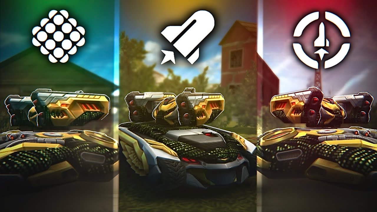 Tanki Online - Three Augments for Striker from Epic Containers! | Matchmaking Highlights