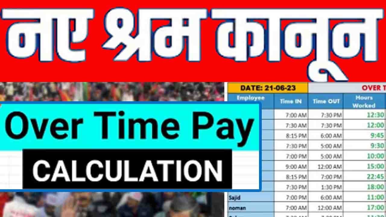 New Labour Law 2025 : Double Overtime Kaise Milega? Overtime Calculation Full Explained