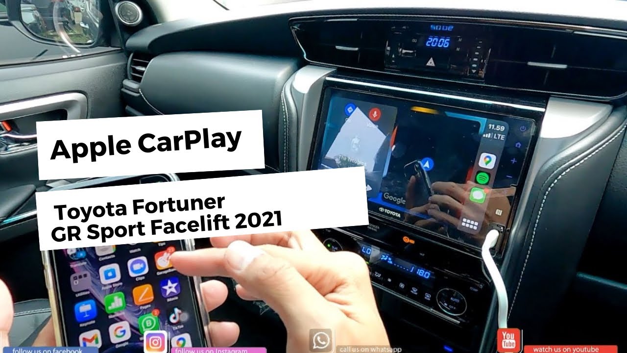 POV | Cara Pakai Apple Car Play Toyota Fortuner GR Sport 2021