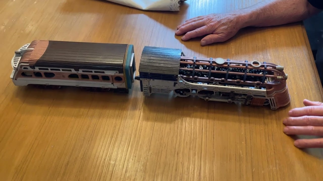 Atlantic Express Wood Trick 3D Mechanical Wooden Puzzle final assembly