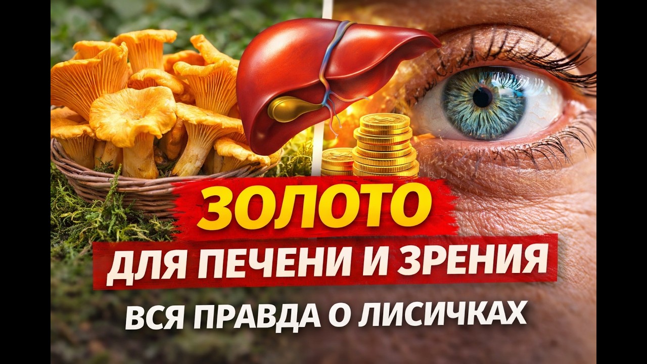 Природное ЗОЛОТО для Печени и Зрения: вся правда о лисичках, которую скрывают годами