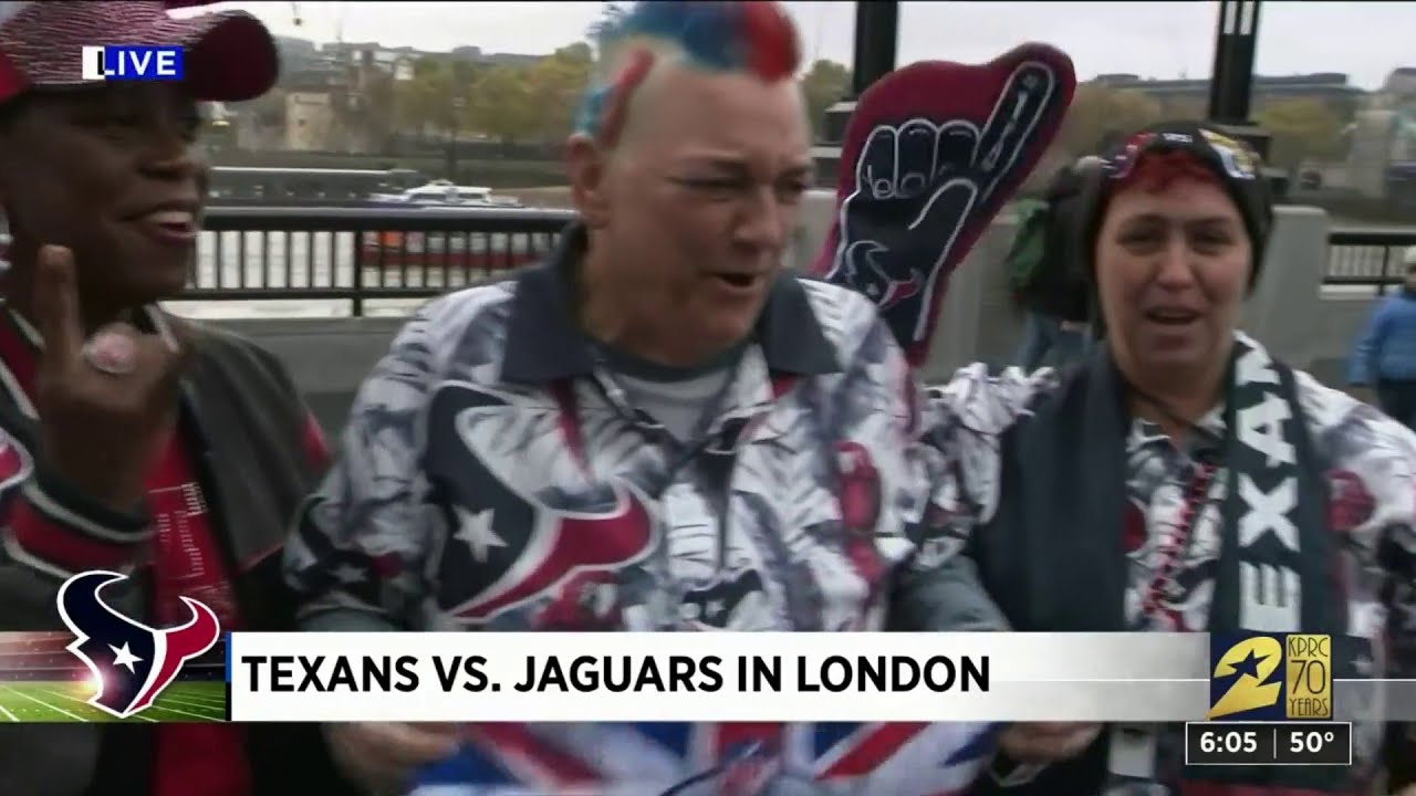 Texans vs. Jaguars in London Sunday, Nov. 2