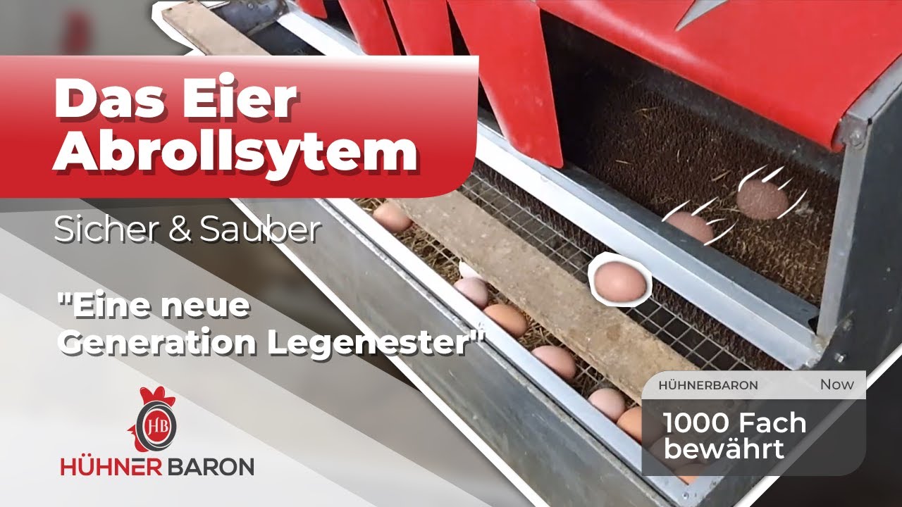H&Uuml;HNERBARON&reg; Eier-Abroll-Sytem