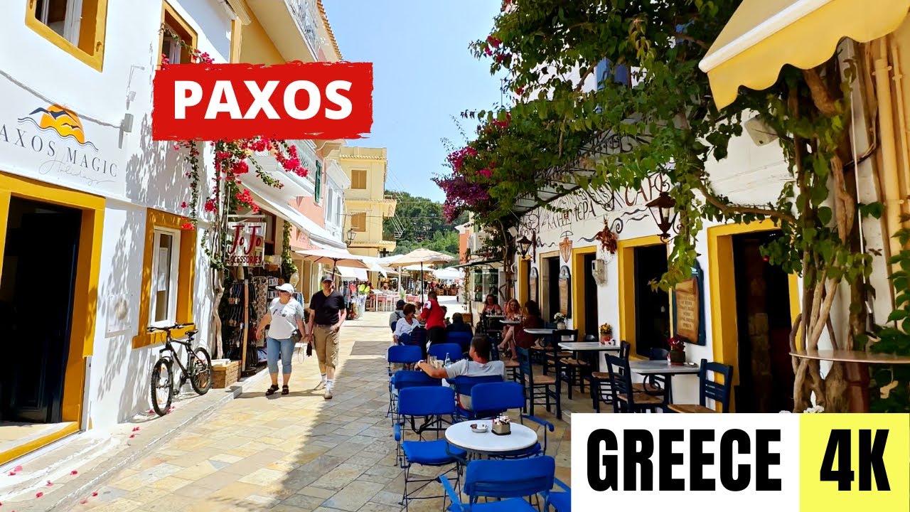 PAXOS, GREECE 🇬🇷 [4K] GAIOS — Walking Tour