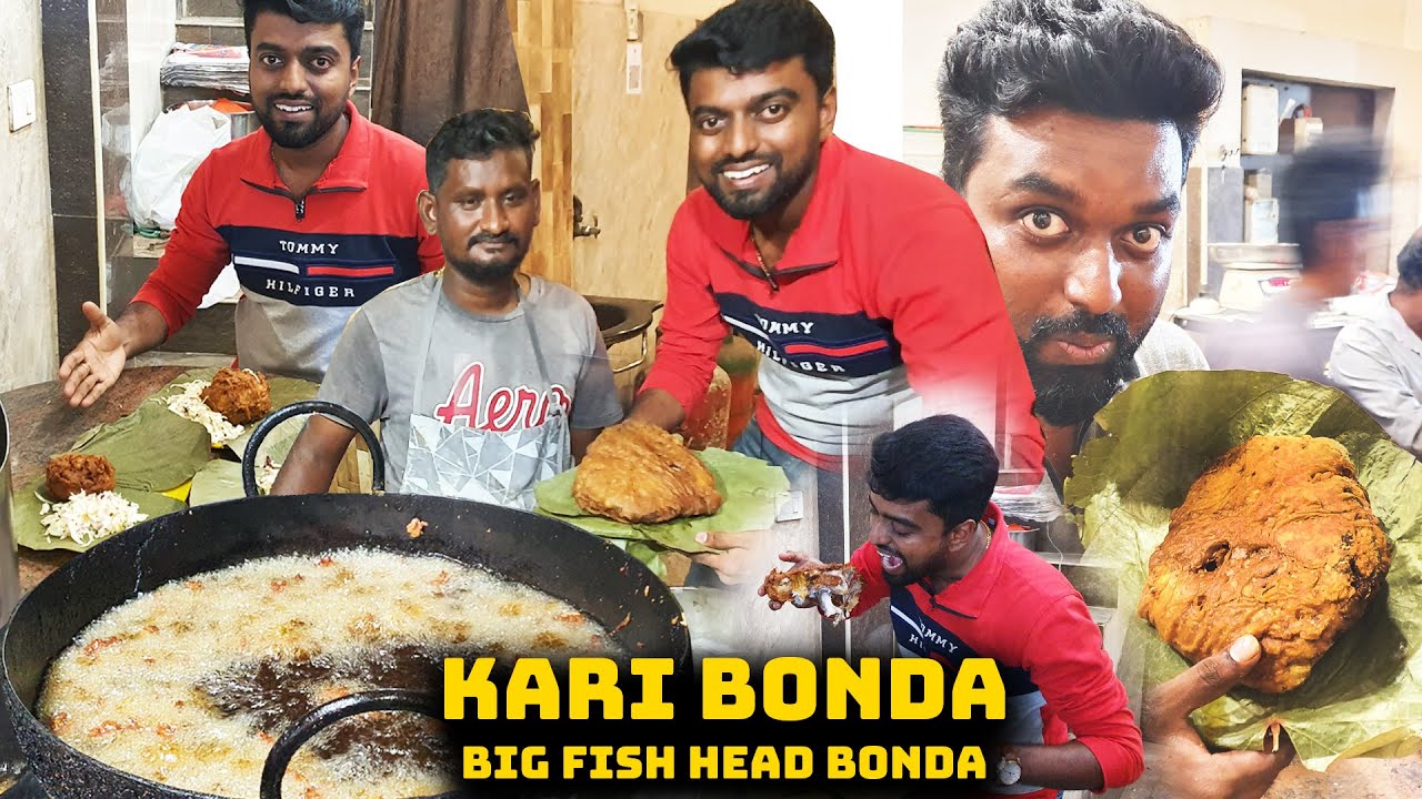 பாண்டிச்சேரி! கறி போண்டா - FAMOUS! Kari Bonda in Pondicherry 🤤