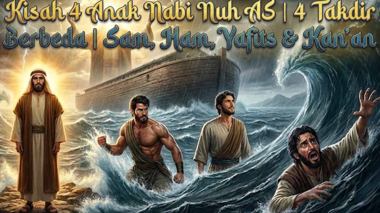 Kisah“4 Anak Nabi Nuh, 4 Takdir Berbeda | Sam, Ham, Yafits & Kan’an”