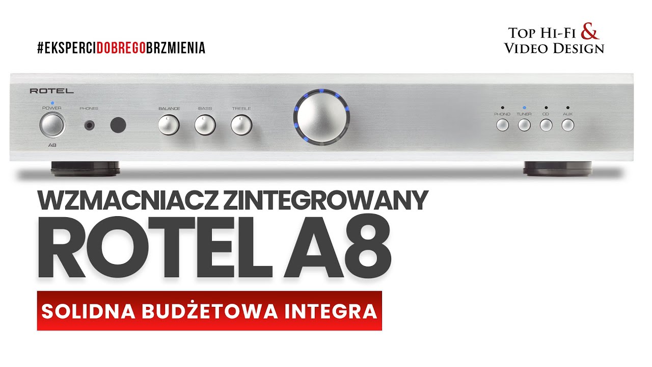 Rotel A8 &ndash; solidny budżetowy wzmacniacz zintegrowany | prezentacja i recenzja Top Hi-Fi
