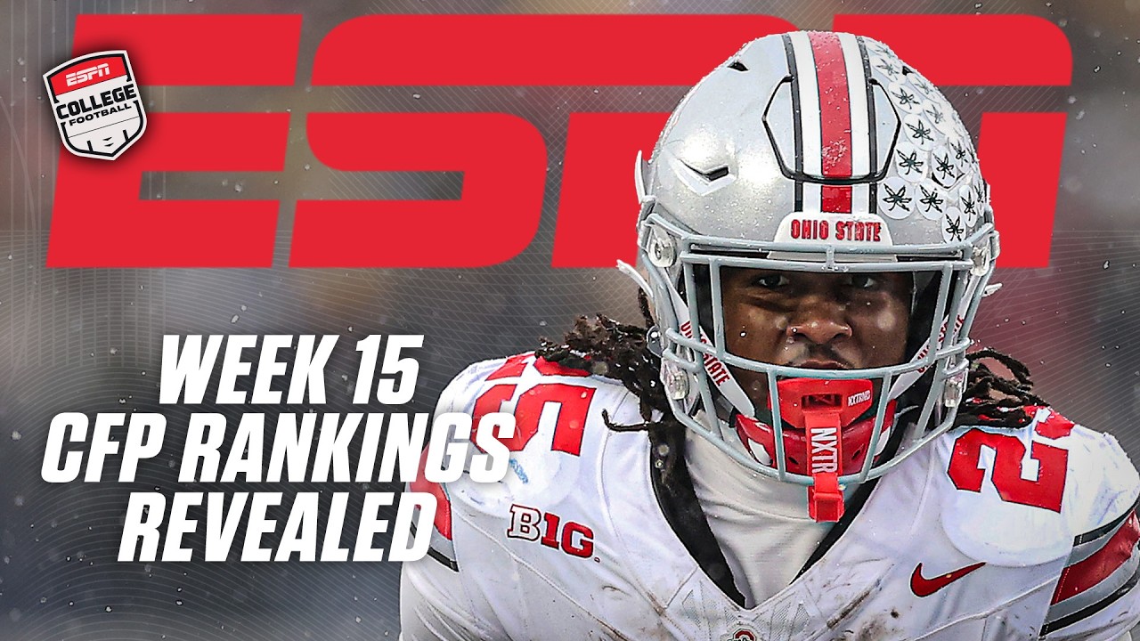 WEEK 15 2025 College Football Playoff Rankings REVEALED 👀🍿 | ESPN College Football