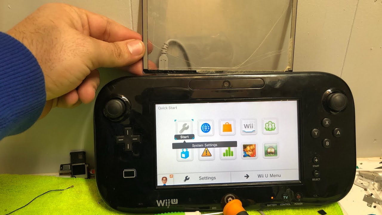 Замена дигитайзера Wii U
