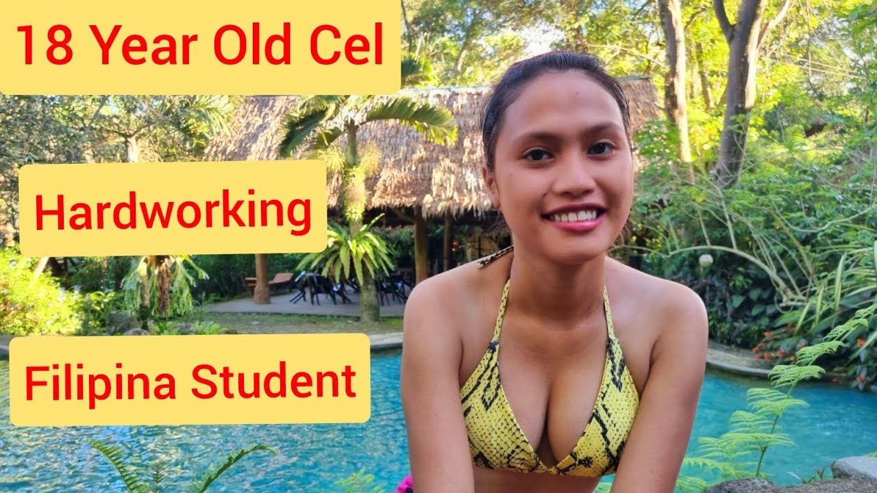 18 Year Old Filipina School Girl Working Hard in the Philippines/Baby Mae