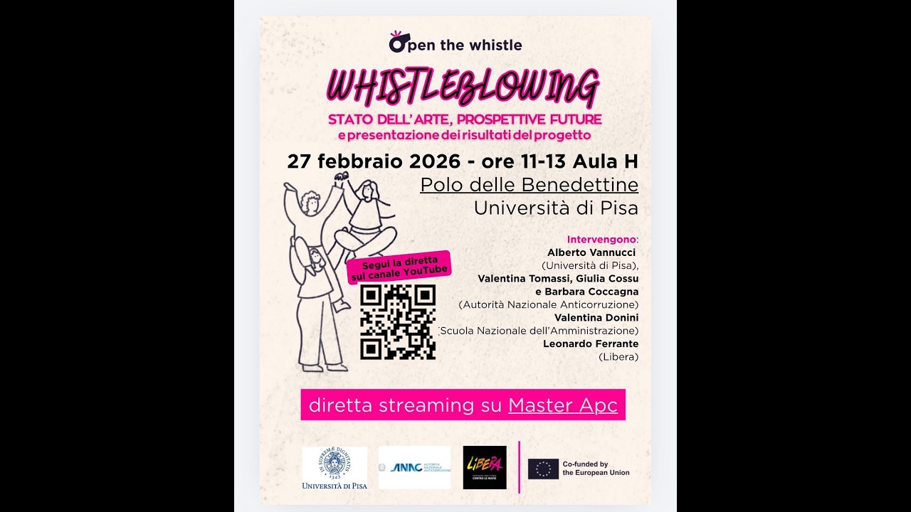Whistleblowing: stato dell'arte, prospettive future e presentazione dei risultati del progetto
