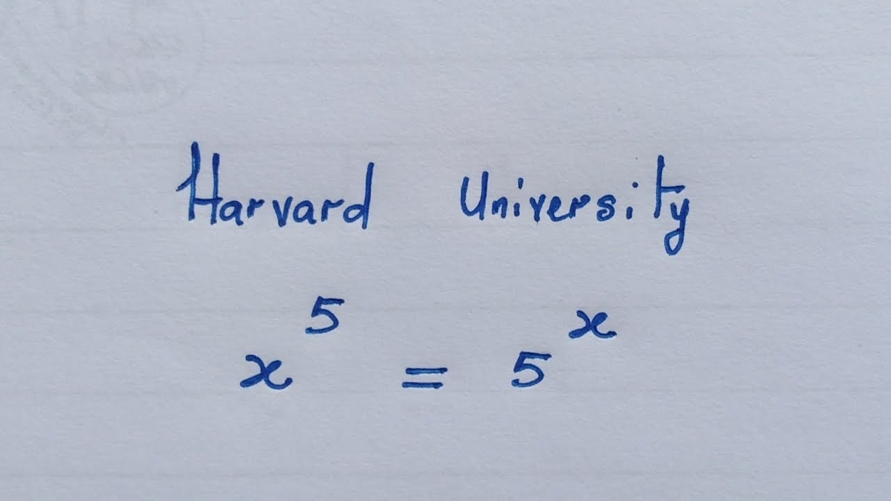 Harvard University Entrance Exam | Can you solve ?