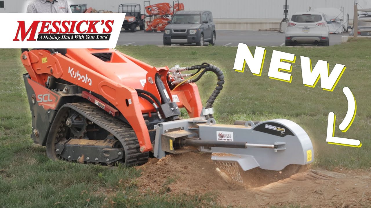 Affordable stump grinder for Kubota SCL1000 | Baumalight S16