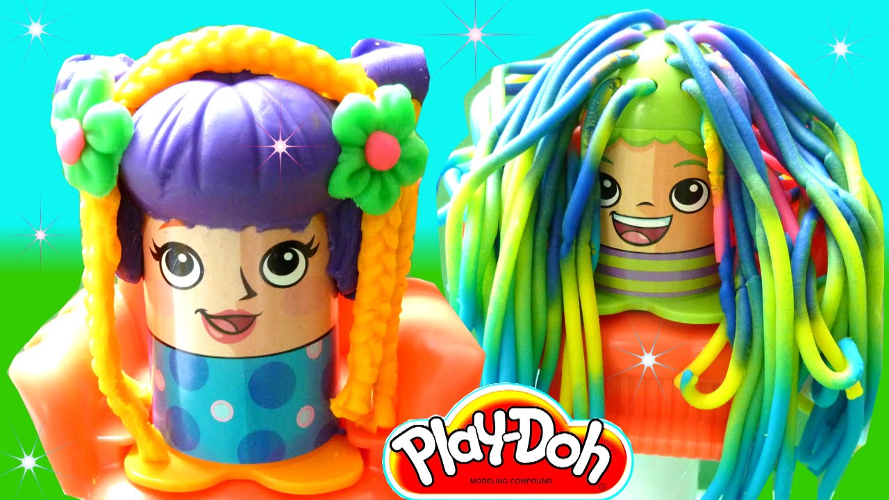 Play-Doh Crazy Cuts Hair Cut Salon Playset - Beautiful Play-Doh Hair Style | Rainbow Collector