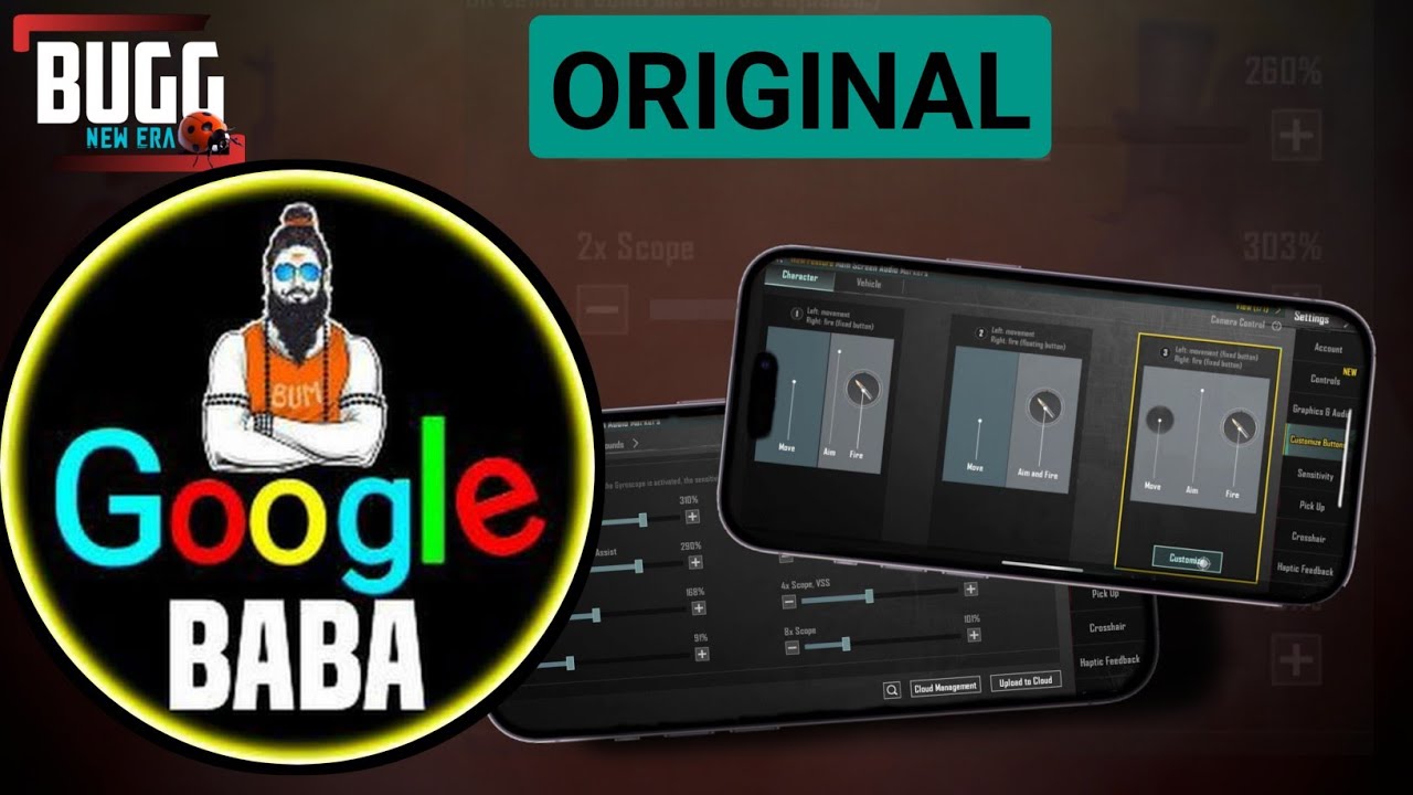 Google Baba Gaming Sensitivity 2023 + 4 Finger Control Code