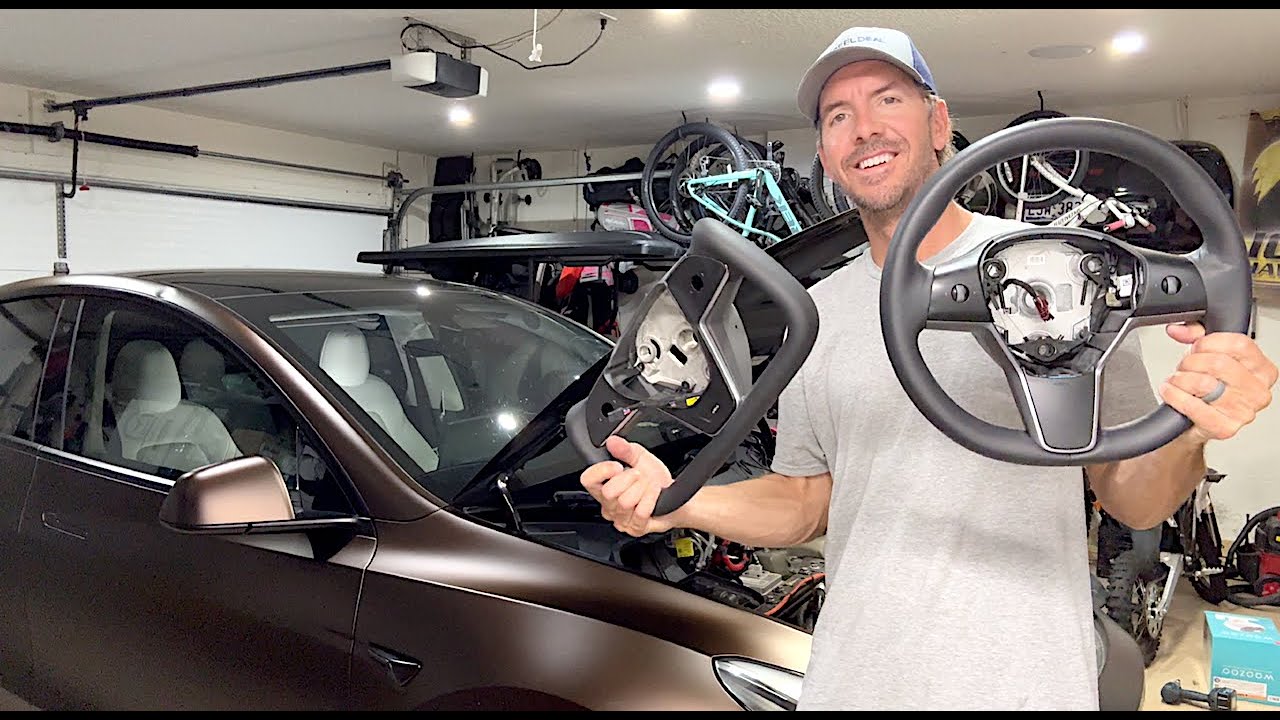 Tesla Steering Wheel Swap to Yoke on a Model Y