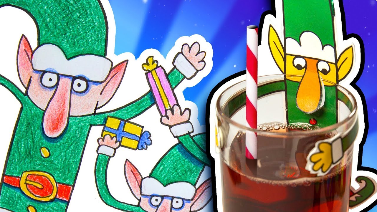 Lær å tegne nissens alver + Morsom julepynt til julebrusen | Øisteins Juleblyant