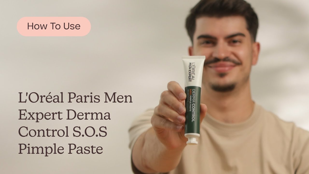 How to Use L'Oréal Paris Men Expert Derma Control S.O.S Pimple Paste | Care to Beauty