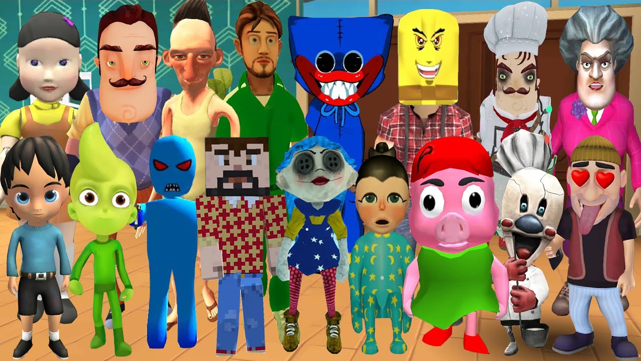 Hello Icecream Man,Scary Baby Kids In House 3,Scary Lady Teacher Bug,Scary Poppy Playtime Huggy Wugy