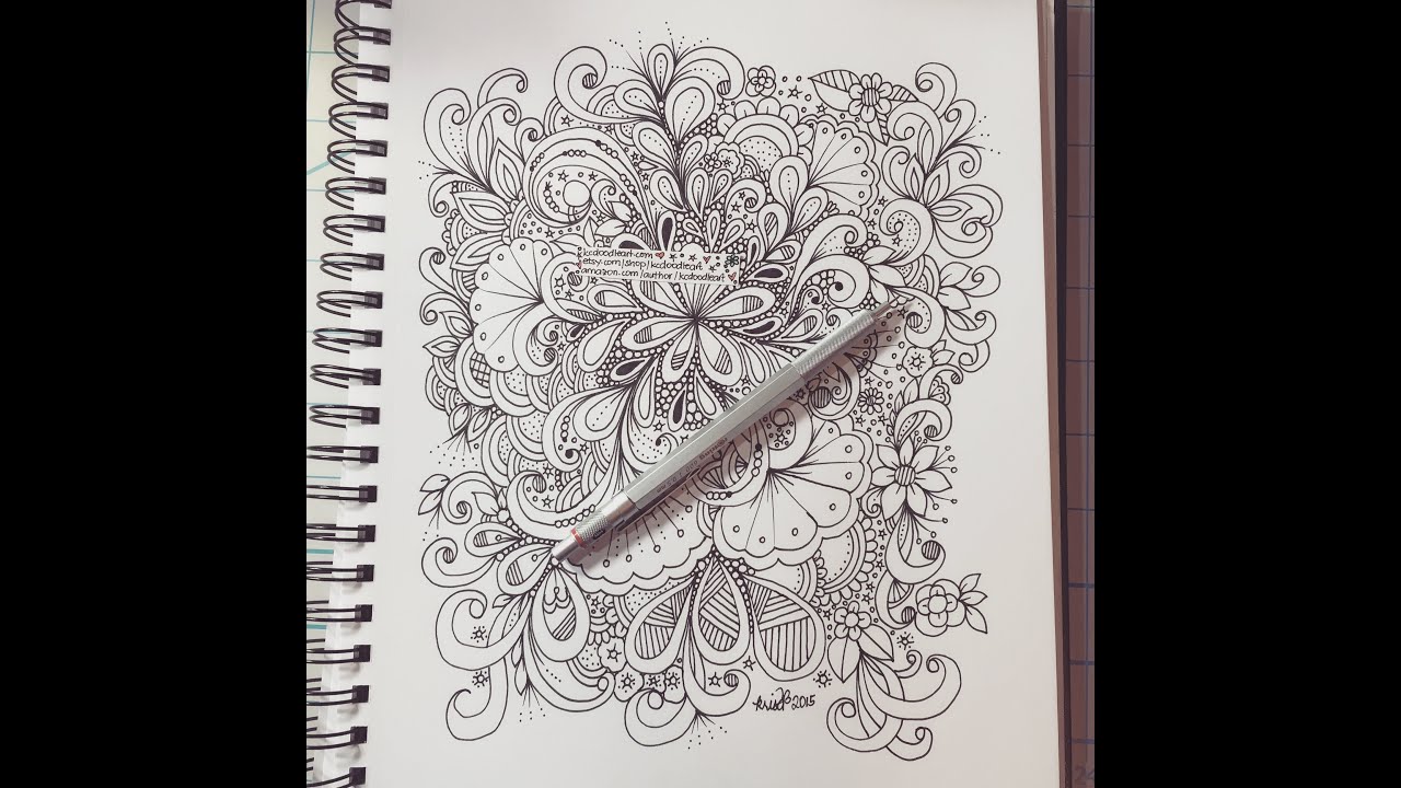 art journal entry slow doodles