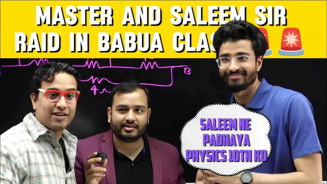Alakh Sir And Saleem Sir Raid In BABUA CLASS 🚨🚨