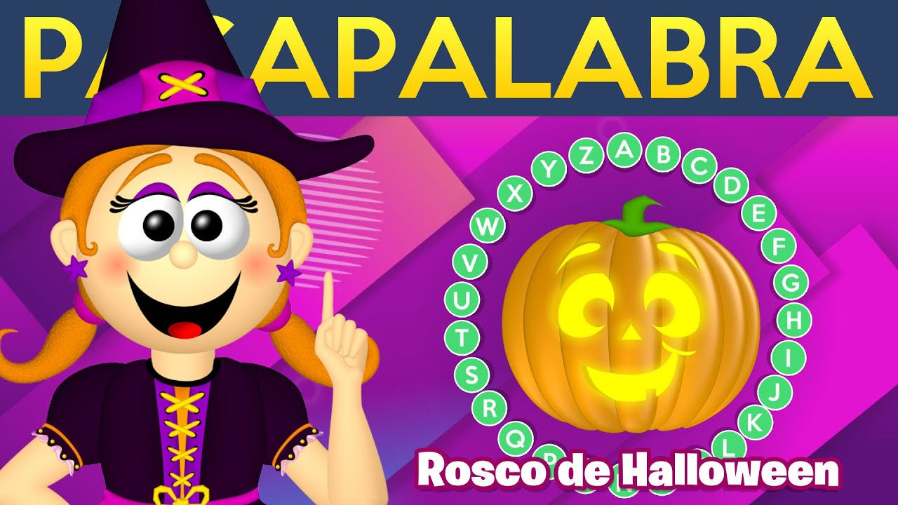 JUEGO DE PASAPALABRA FAMILIAR 🍩 ¡Rosco de Halloween! 🎃👻 PASAPALABRA PARA NIÑOS 🧠 Brujita Burbujita