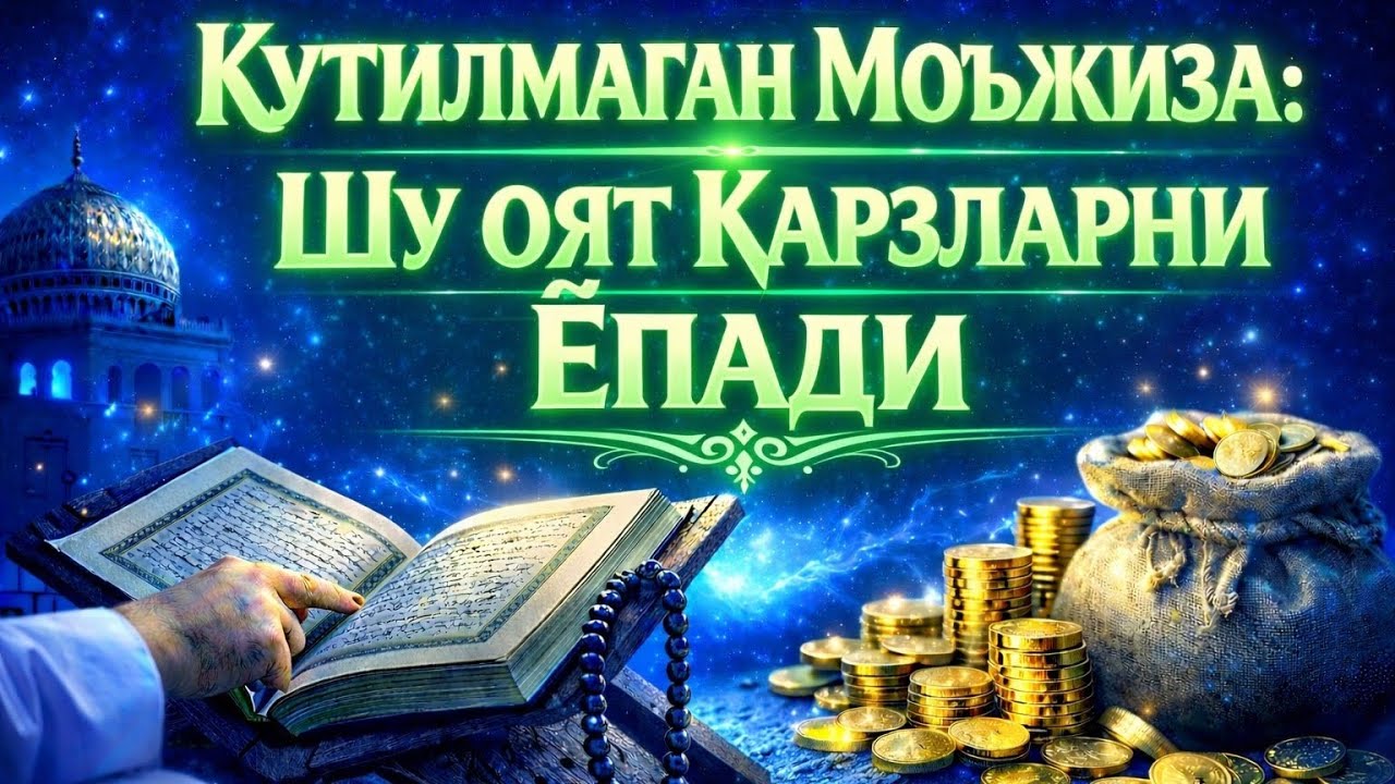 КУТИЛМАГАН МОЪЖИЗА: ШУ ОЯТ ҚАРЗЛАРНИ ЁПАДИ