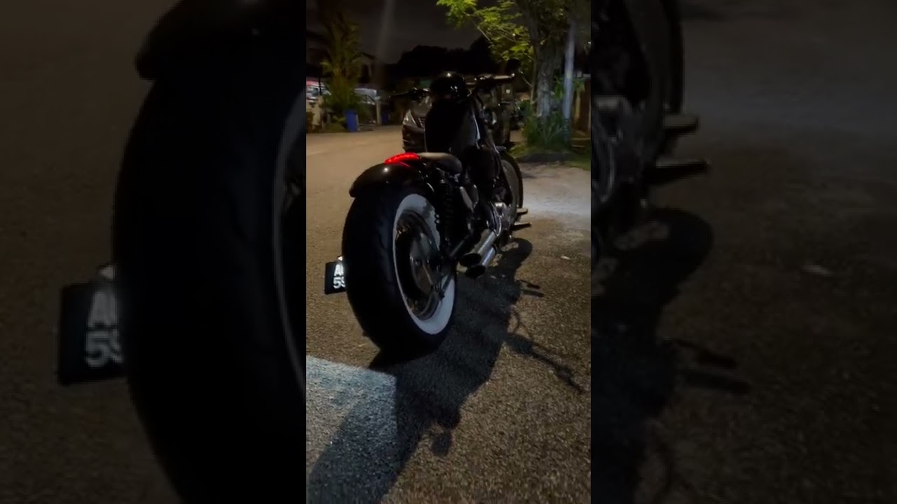 Yamaha virago xv535 sound + Harley Davison carburetor