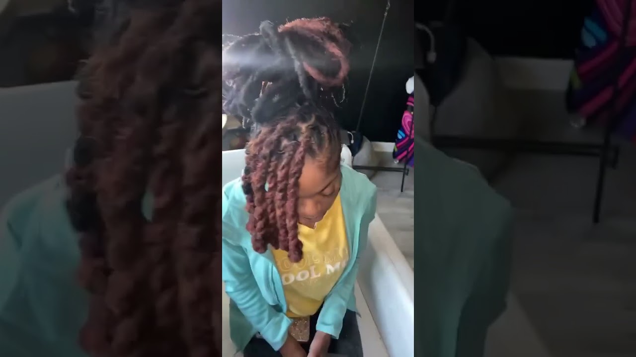Loc Styles for Long Locs updo bun - 