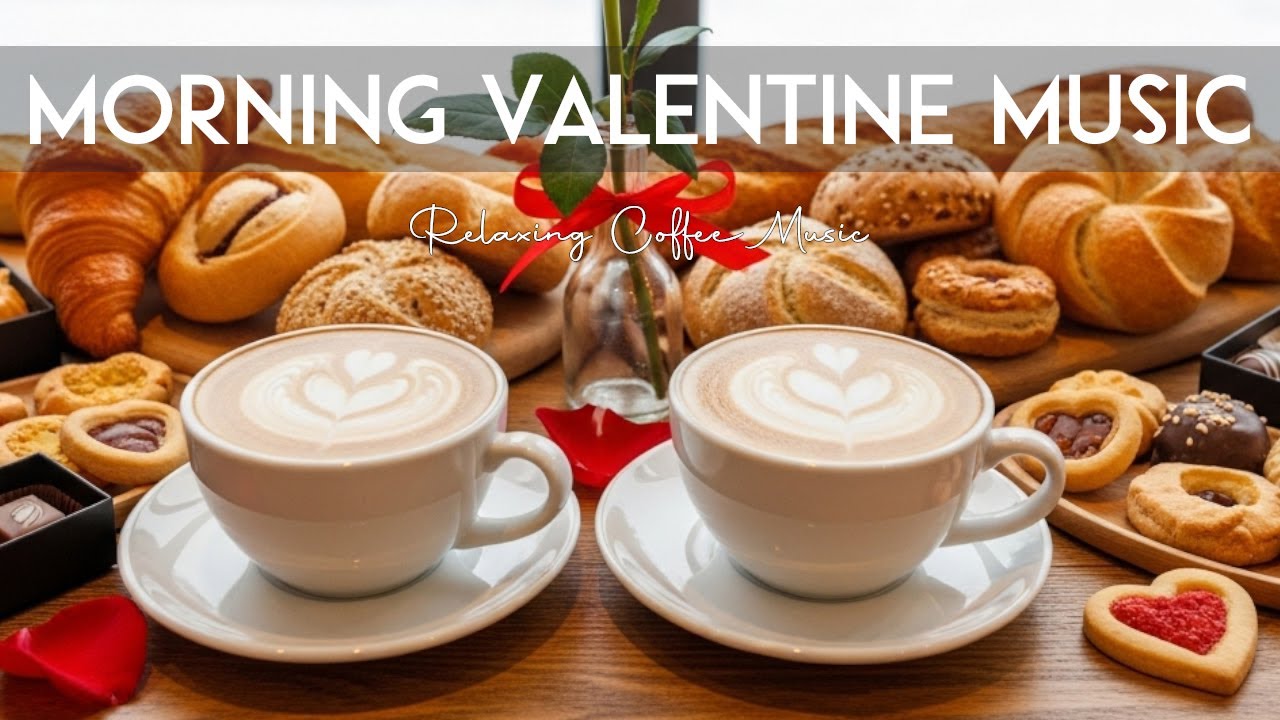 Morning Valentine Music☕Coffee Shop Ambiance Instrumentals for Study, Work & Focus