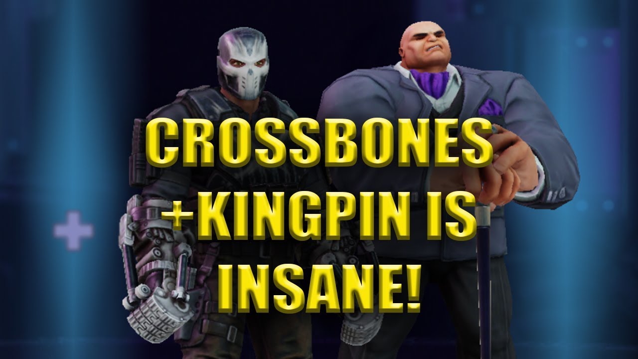 Crossbones + Kingpin!  INSANE Blitz Team - Marvel Strike Force - MSF