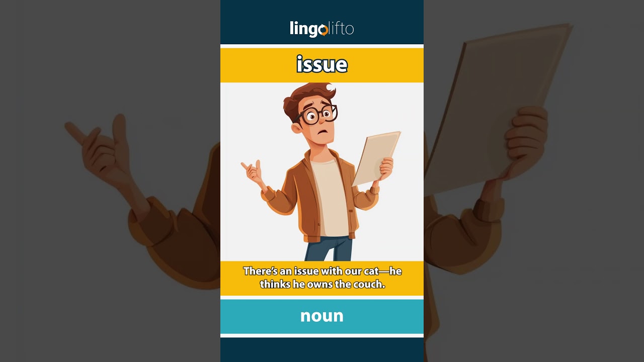 🇬🇧 Issue Meaning : Flash Card : Learn English Vocabulary