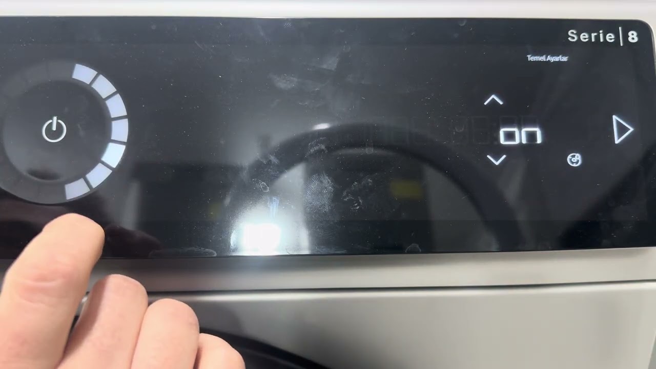 Bosch Seri 8 I-dos çamaşır makinesinde temel ayarlar nasıl yapılır?
