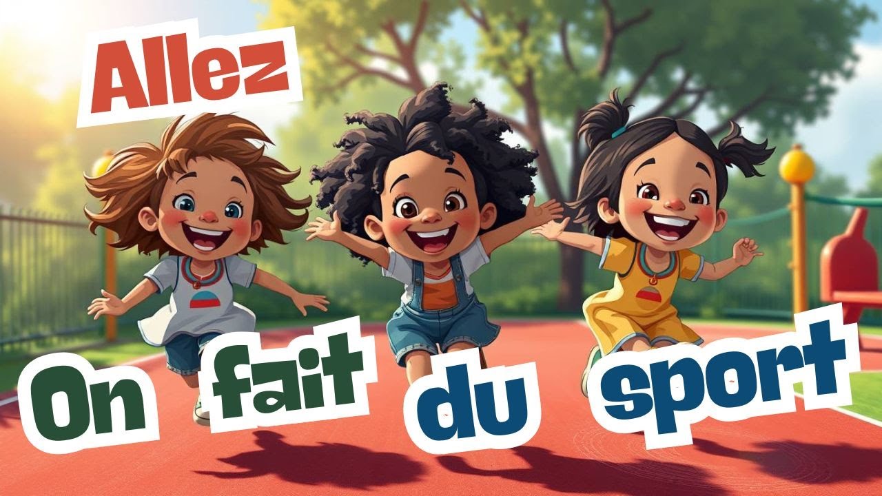 Chanson sport enfants : allez on fait du sport, on bouge, on saute, on court ! Enfants de maternelle