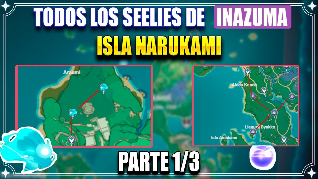 Todos los Seelies de Inazuma! Isla Narukami. Parte 1/3. Genshin Impact Inazuma 2.0